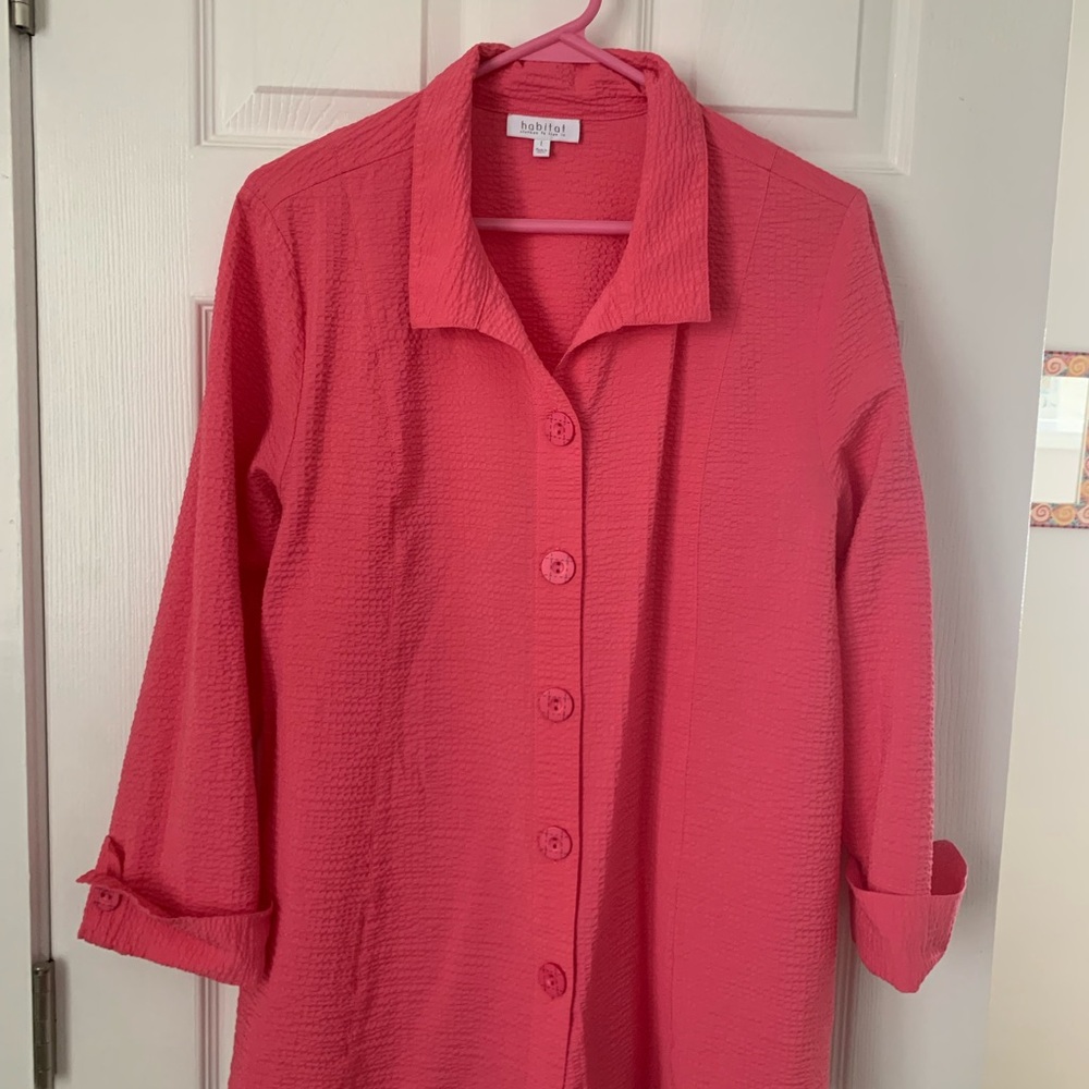 Habitat Vibrant Pink Textured Shirt